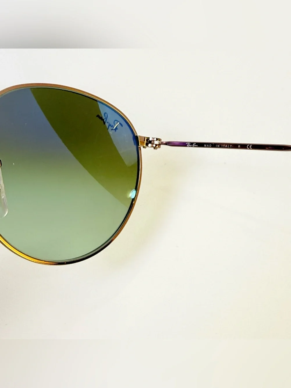 Ray-Ban 3447 Bronze / Copper Frame Sunglasses with Green Gradient Lenses 50/21